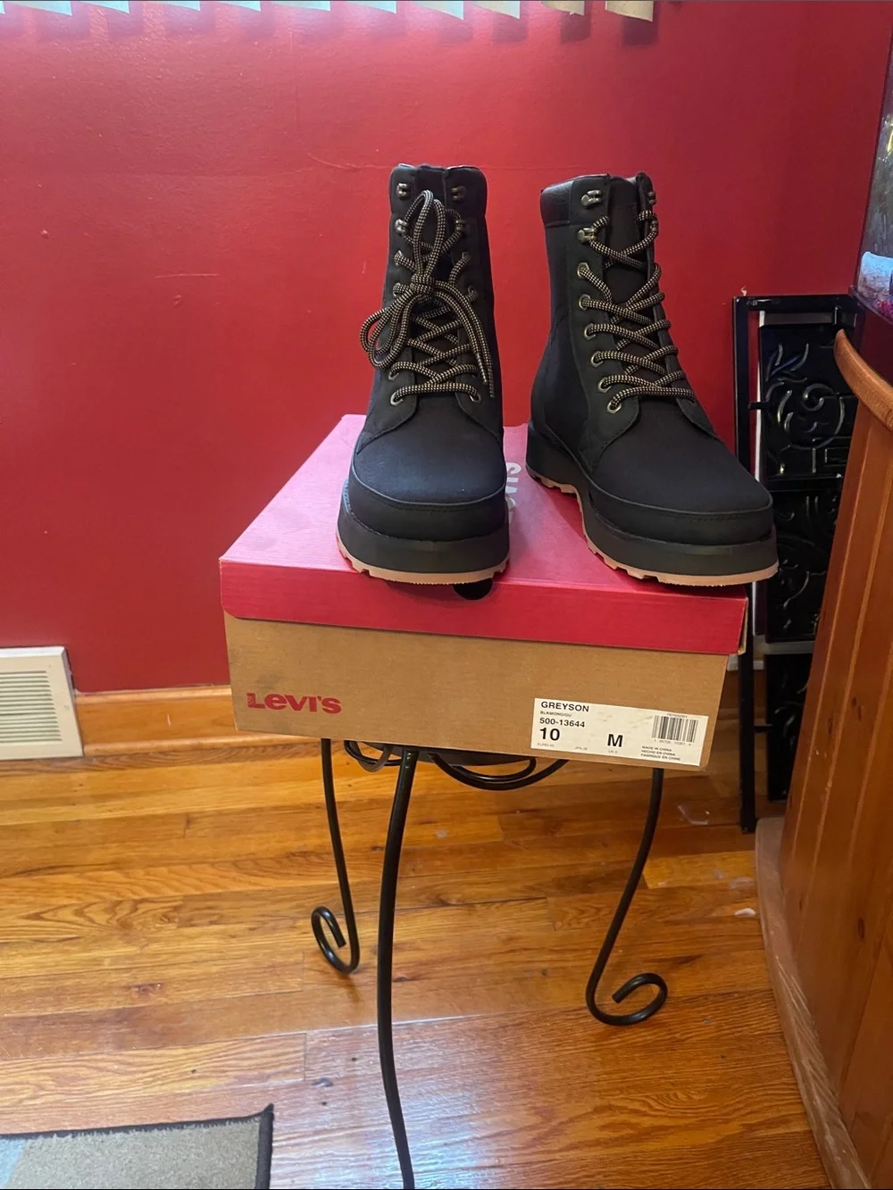 Levi's Black Men's Lace-Up Ankle Boots